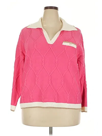 Pre-owned Talbots Pullover Sweater In Pink