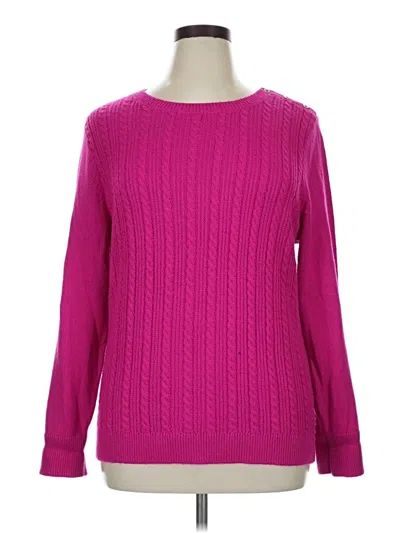 Pre-owned Talbots Pullover Sweater In Pink