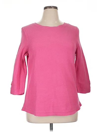 Pre-owned Talbots Pullover Sweater In Pink