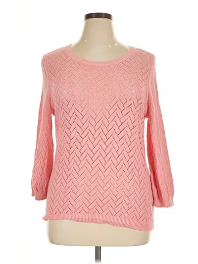 Pre-owned Talbots Pullover Sweater In Pink