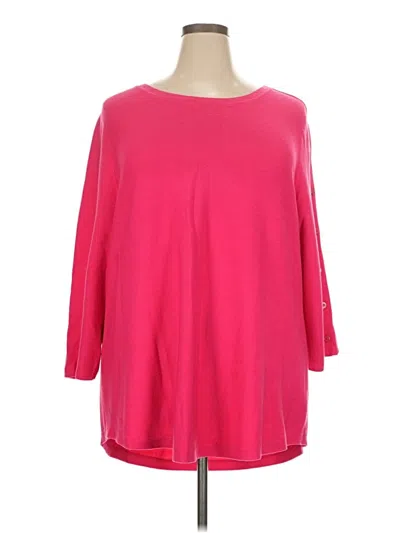 Pre-owned Talbots Pullover Sweater In Pink