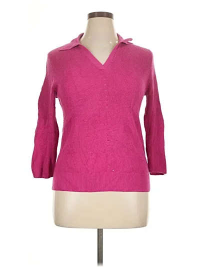 Pre-owned Talbots Pullover Sweater In Pink