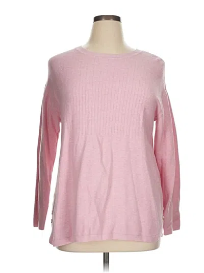 Pre-owned Talbots Pullover Sweater In Pink