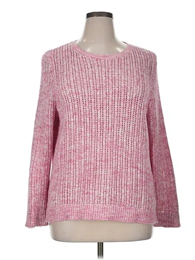 Pre-owned Talbots Pullover Sweater In Pink