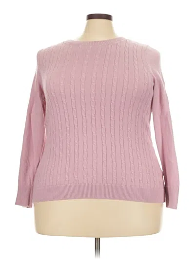 Pre-owned Talbots Pullover Sweater In Pink