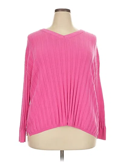 Pre-owned Talbots Pullover Sweater In Pink