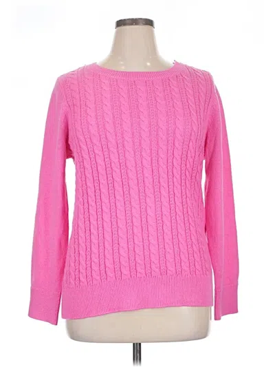 Pre-owned Talbots Pullover Sweater In Pink