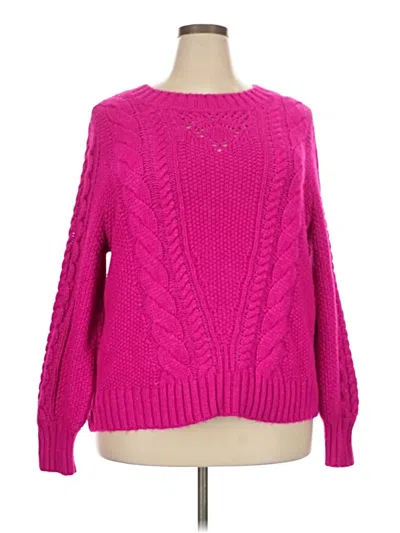 Pre-owned Talbots Pullover Sweater In Pink