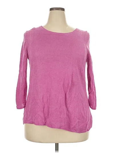 Pre-owned Talbots Pullover Sweater In Pink