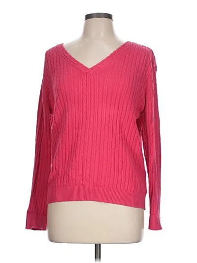 Pre-owned Talbots Pullover Sweater In Pink