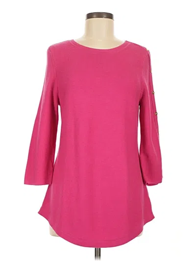 Pre-owned Talbots Pullover Sweater In Pink
