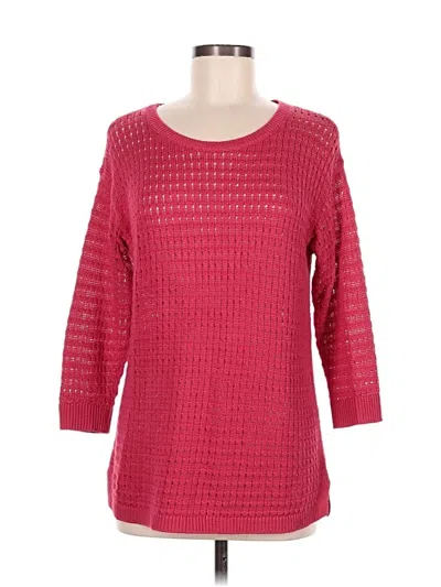 Pre-owned Talbots Pullover Sweater In Pink
