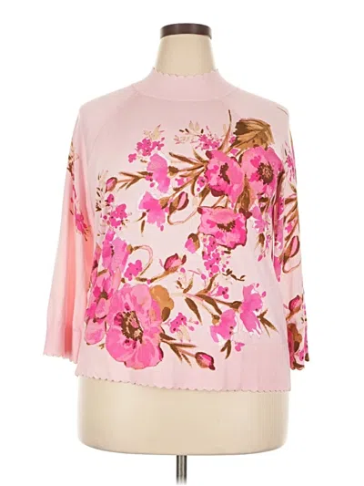Pre-owned Talbots Pullover Sweater In Pink