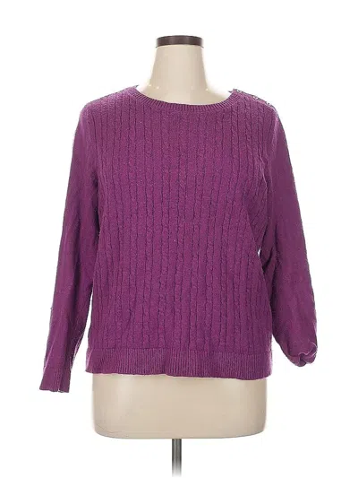 Pre-owned Talbots Pullover Sweater In Purple