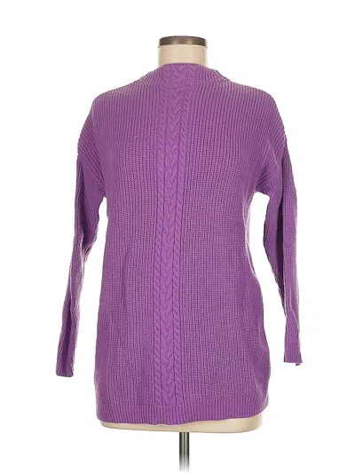 Pre-owned Talbots Pullover Sweater In Purple