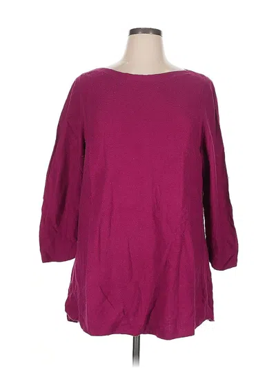 Pre-owned Talbots Pullover Sweater In Purple
