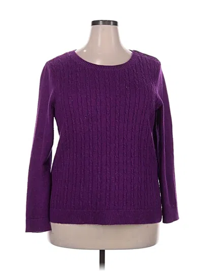Pre-owned Talbots Pullover Sweater In Purple