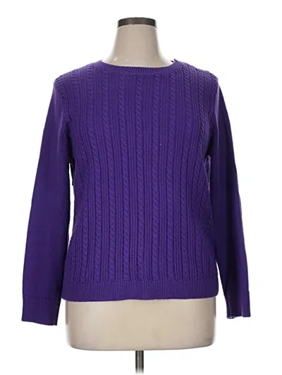 Pre-owned Talbots Pullover Sweater In Purple