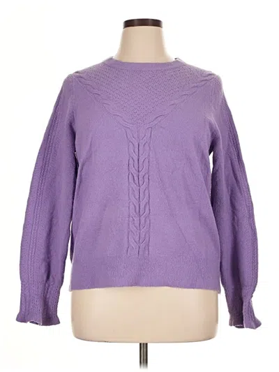 Pre-owned Talbots Pullover Sweater In Purple