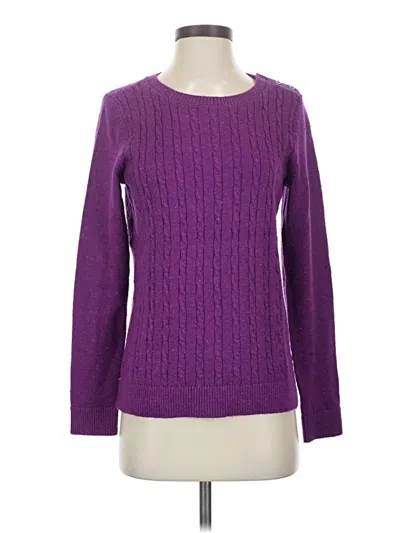 Pre-owned Talbots Pullover Sweater In Purple