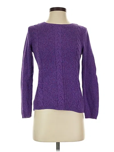 Pre-owned Talbots Pullover Sweater In Purple