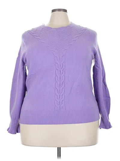Pre-owned Talbots Pullover Sweater In Purple