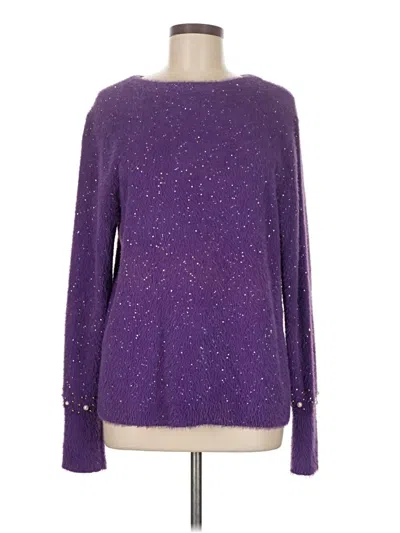 Pre-owned Talbots Pullover Sweater In Purple