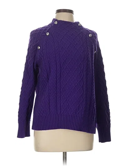 Pre-owned Talbots Pullover Sweater In Purple