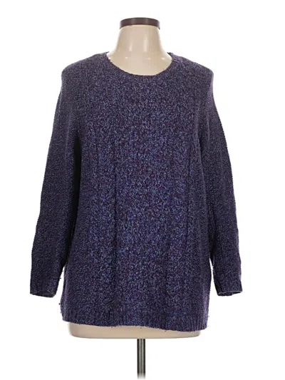 Pre-owned Talbots Pullover Sweater In Purple