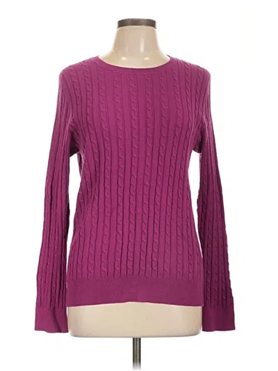 Pre-owned Talbots Pullover Sweater In Purple