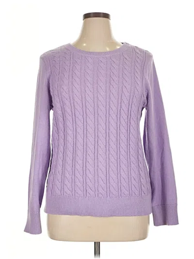 Pre-owned Talbots Pullover Sweater In Purple