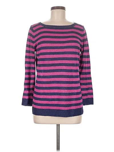 Pre-owned Talbots Pullover Sweater In Purple