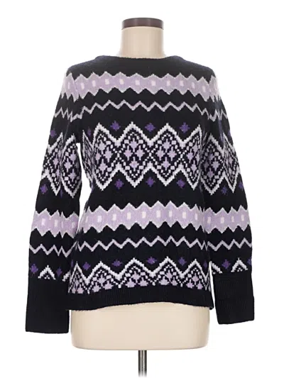 Pre-owned Talbots Pullover Sweater In Purple