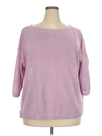 Pre-owned Talbots Pullover Sweater In Purple
