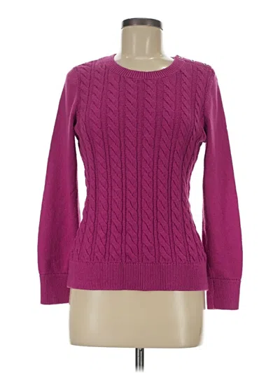 Pre-owned Talbots Pullover Sweater In Purple