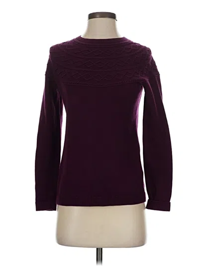 Pre-owned Talbots Pullover Sweater In Purple