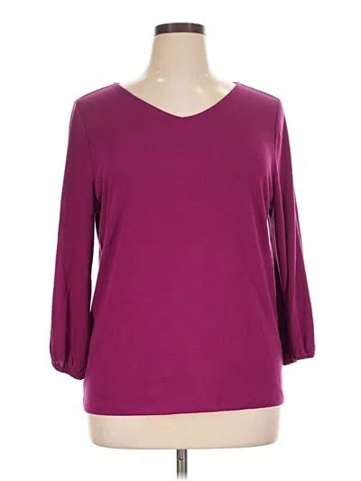 Pre-owned Talbots Pullover Sweater In Purple