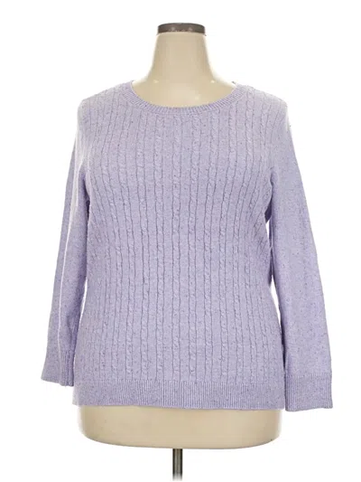 Pre-owned Talbots Pullover Sweater In Purple