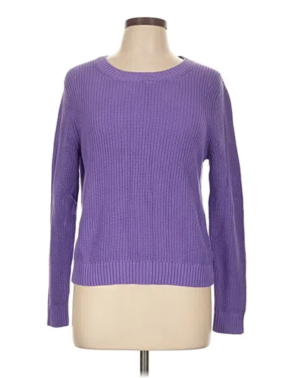 Pre-owned Talbots Pullover Sweater In Purple