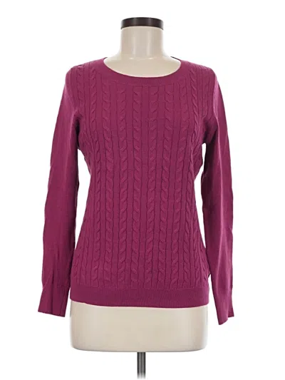 Pre-owned Talbots Pullover Sweater In Purple