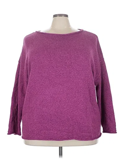 Pre-owned Talbots Pullover Sweater In Purple