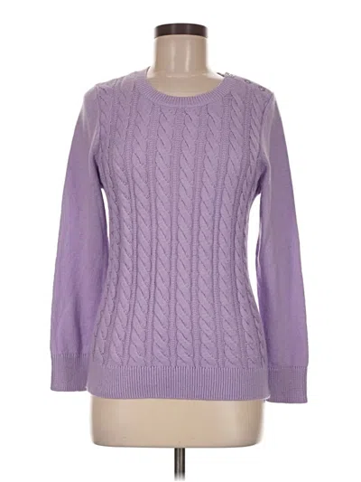 Pre-owned Talbots Pullover Sweater In Purple