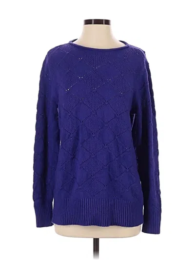 Pre-owned Talbots Pullover Sweater In Purple