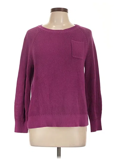 Pre-owned Talbots Pullover Sweater In Purple