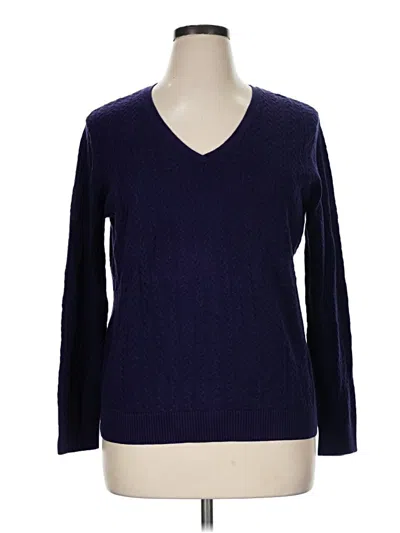 Pre-owned Talbots Pullover Sweater In Purple