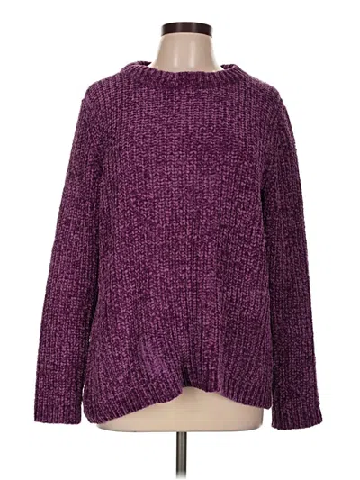 Pre-owned Talbots Pullover Sweater In Purple