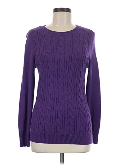 Pre-owned Talbots Pullover Sweater In Purple