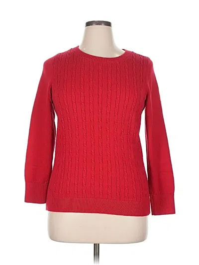 Pre-owned Talbots Pullover Sweater In Red