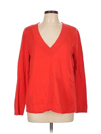 Pre-owned Talbots Pullover Sweater In Red