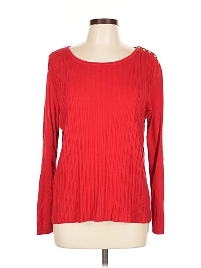 Pre-owned Talbots Pullover Sweater In Red